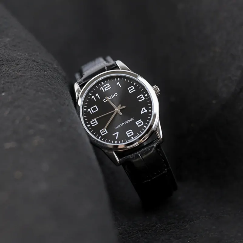 Casio Japan Enticer Black Dial Men's Watch- MTP-V001L-1B